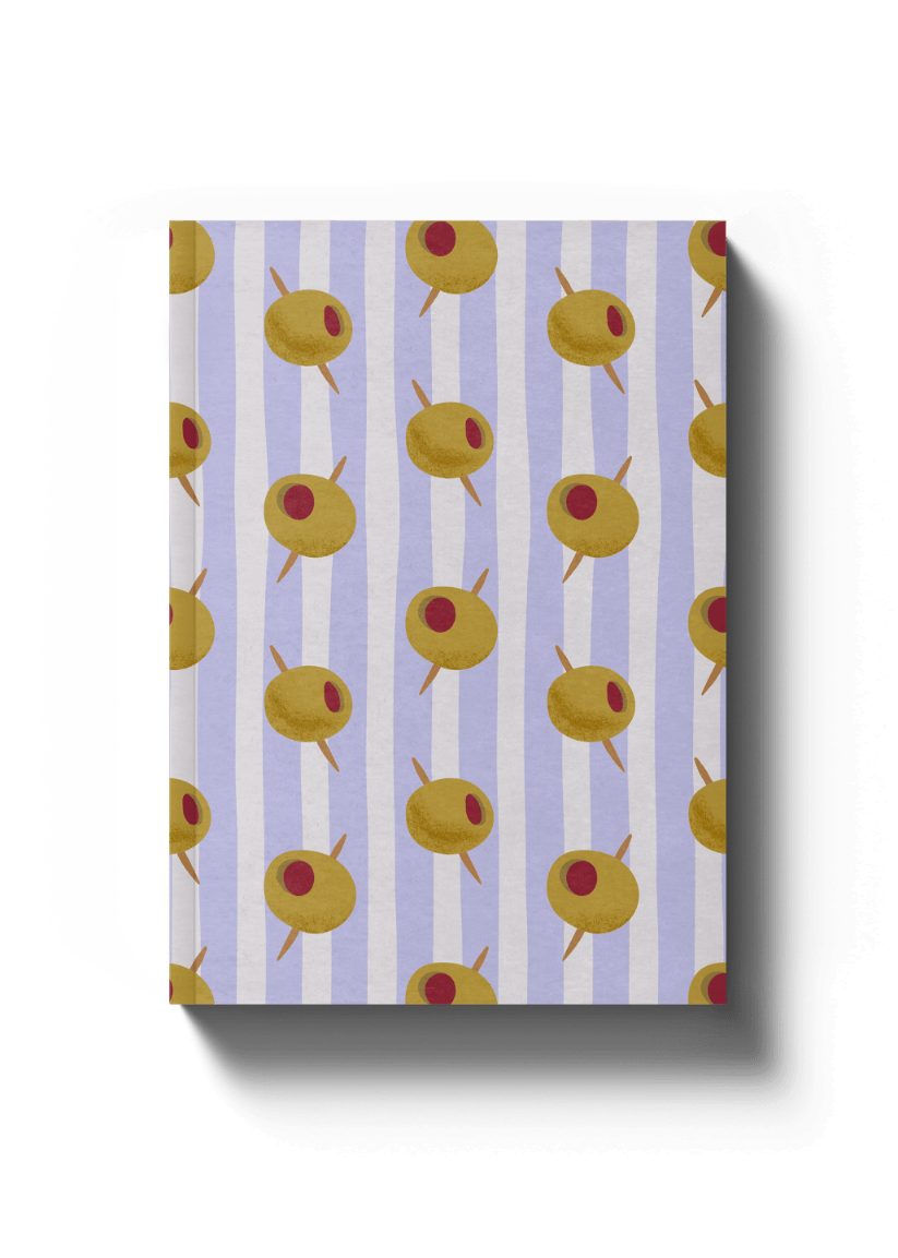 Lined A5 Notebook - Olives