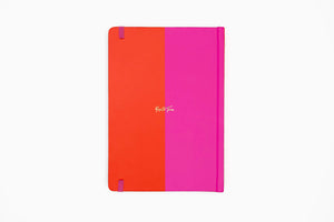 Contrast Red & Pink A5 Lined Notebook