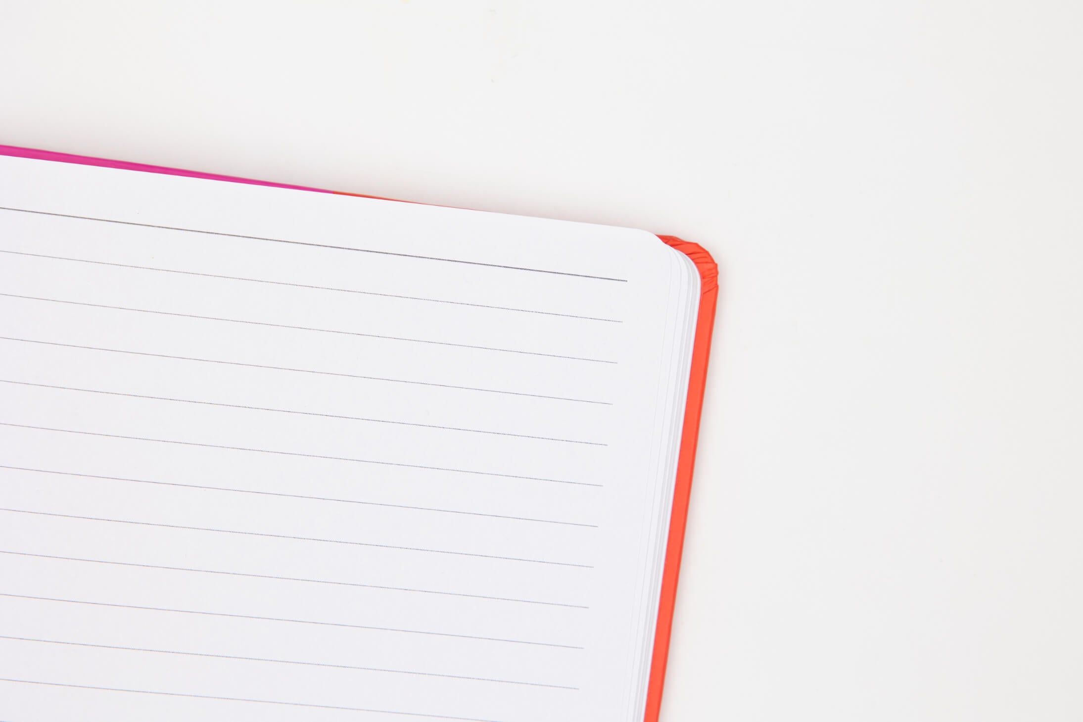 Contrast Red & Pink A5 Lined Notebook