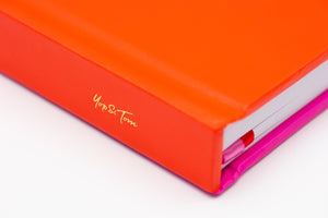 Contrast Red & Pink A5 Lined Notebook