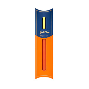 Contrast Ballpoint Pen - Navy & Orange