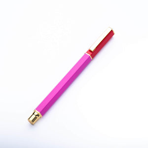 Contrast Ballpoint Pen - Red & Pink