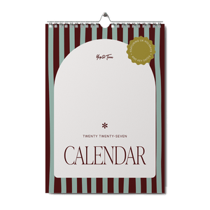 2027 A3 Patterned Wall Calendar
