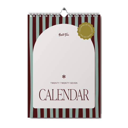 2027 A3 Patterned Wall Calendar