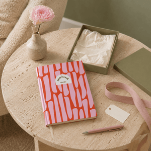 Lined Notebook (A5) - Pink Pebbles