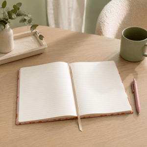 Lined Notebook (A5) - Pink Pebbles