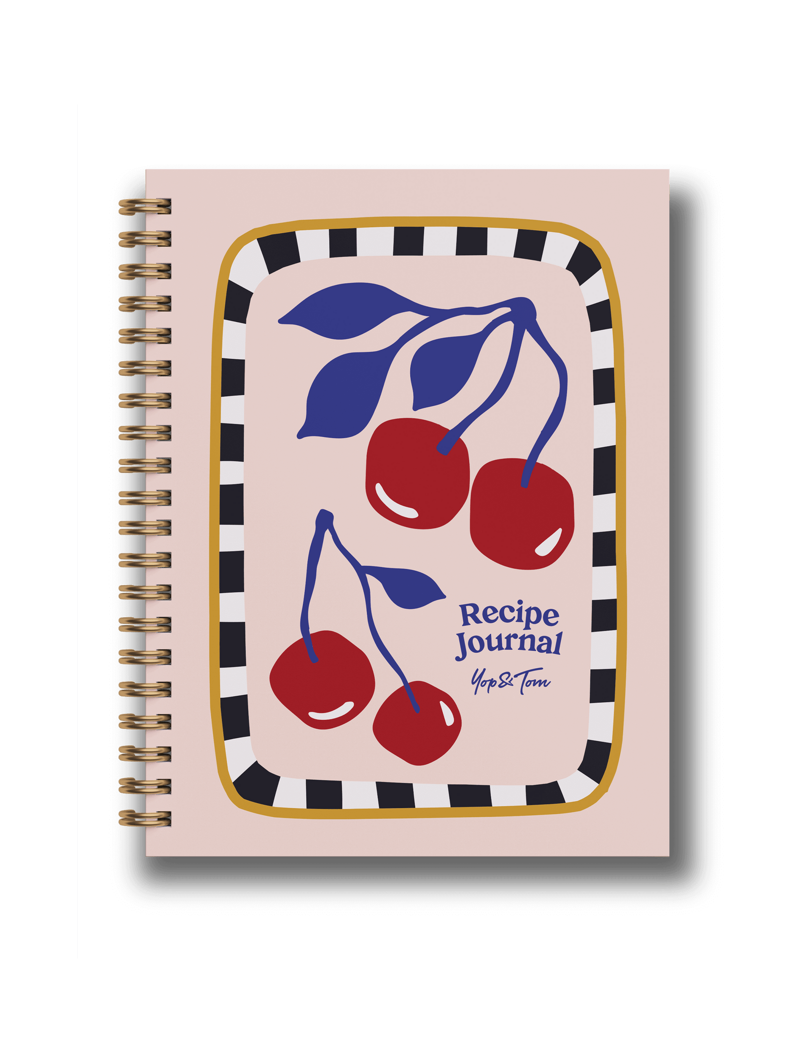Recipe Journal featuring a cherry motif with vibrant colors, perfect for cooking enthusiasts.