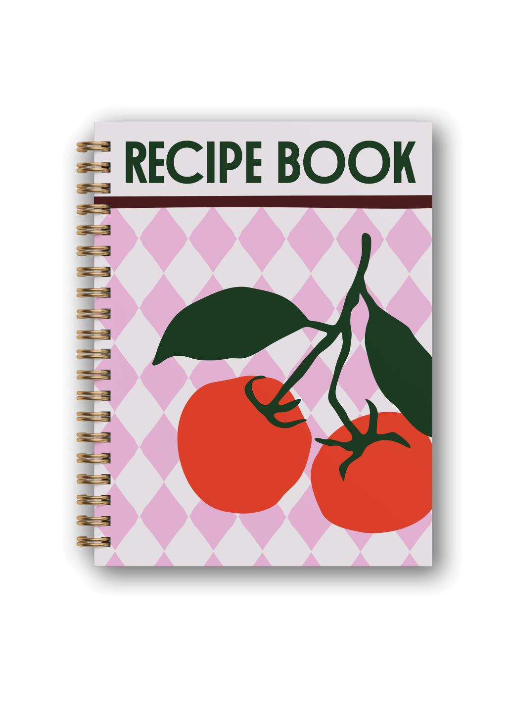 Recipe Journal - Pink Check Tomatoes