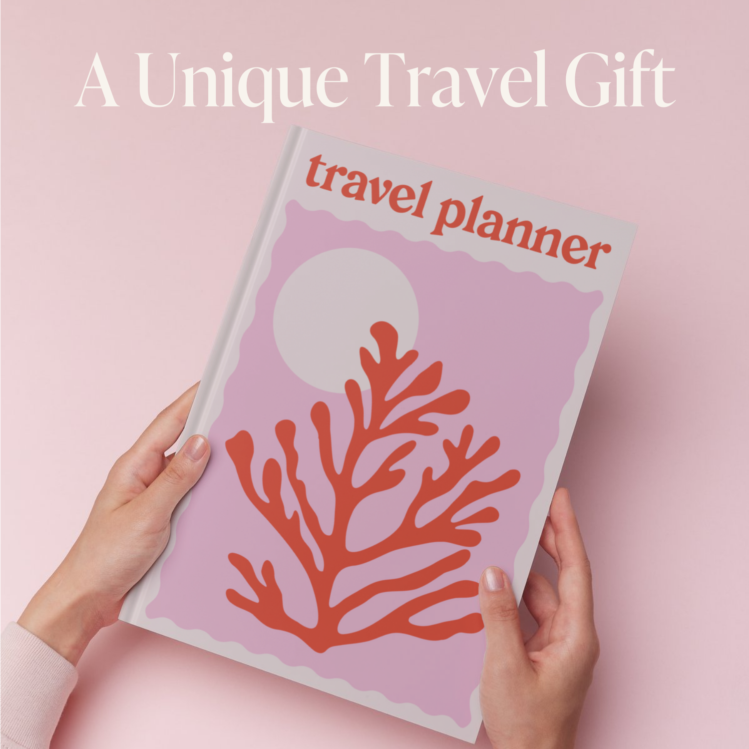 Travel Planner featuring a vibrant red coral design, perfect for organizing adventures and travel plans.