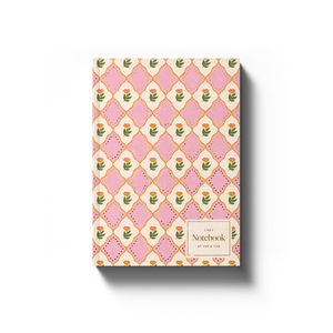 Softcover Lined Notebook - Pink Flowers