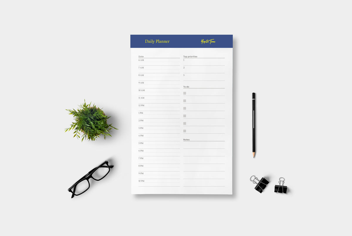 Daily Planner Tear-off Pads