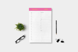 Daily Planner Tear-off Pads