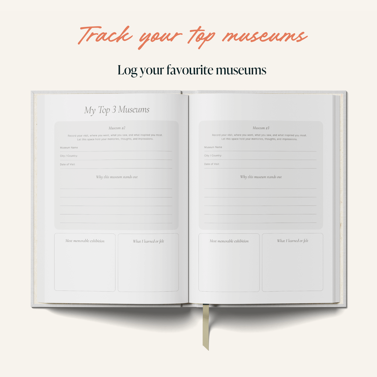 Museum Journal - B6 Hardback - Sand
