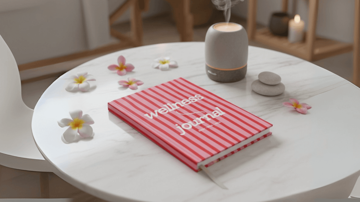 Wellness Journal - Pink Stripes