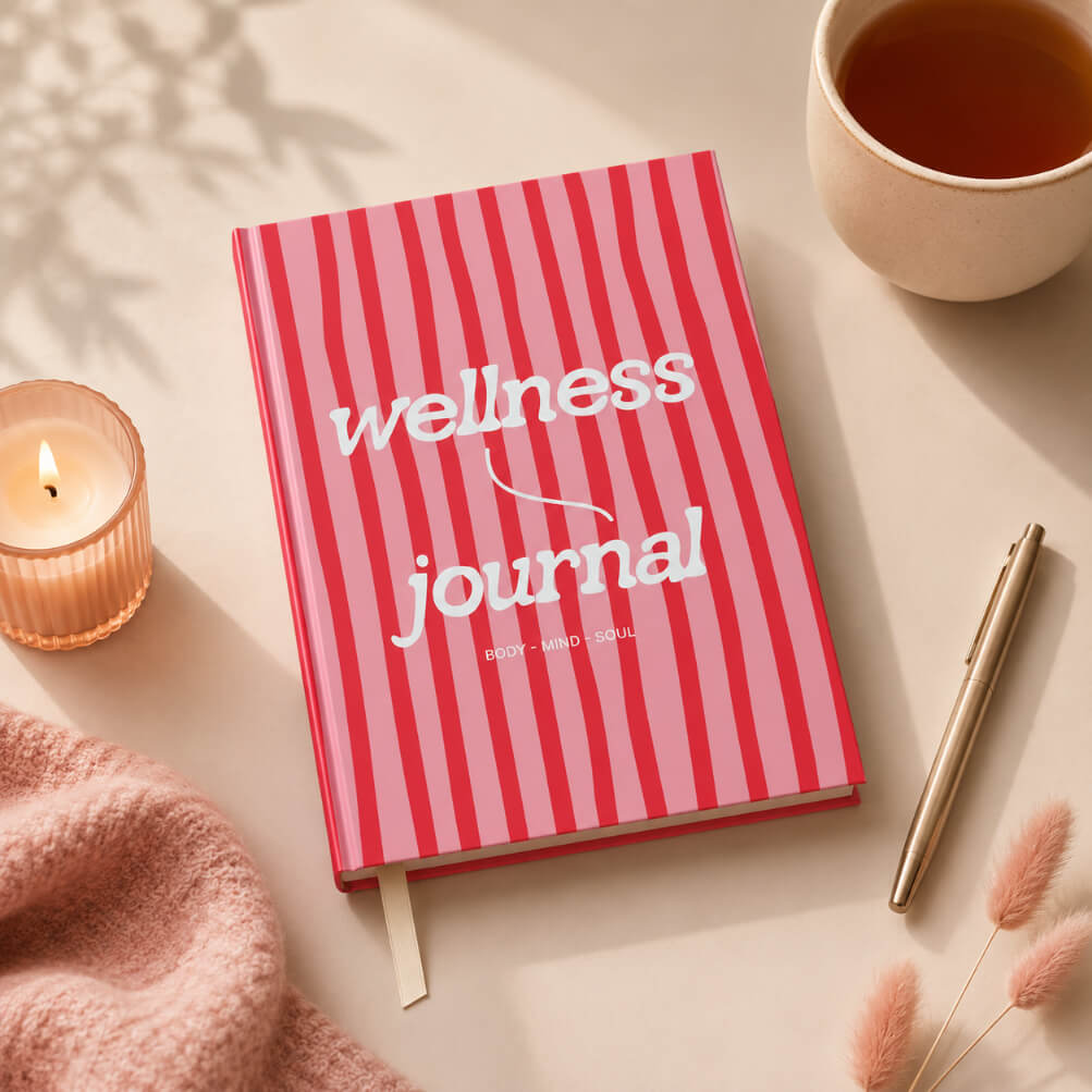 Wellness Journal - Pink Stripes