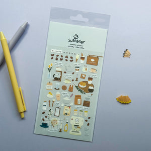 Stickersheet - Coffee Theme - by Suatelier