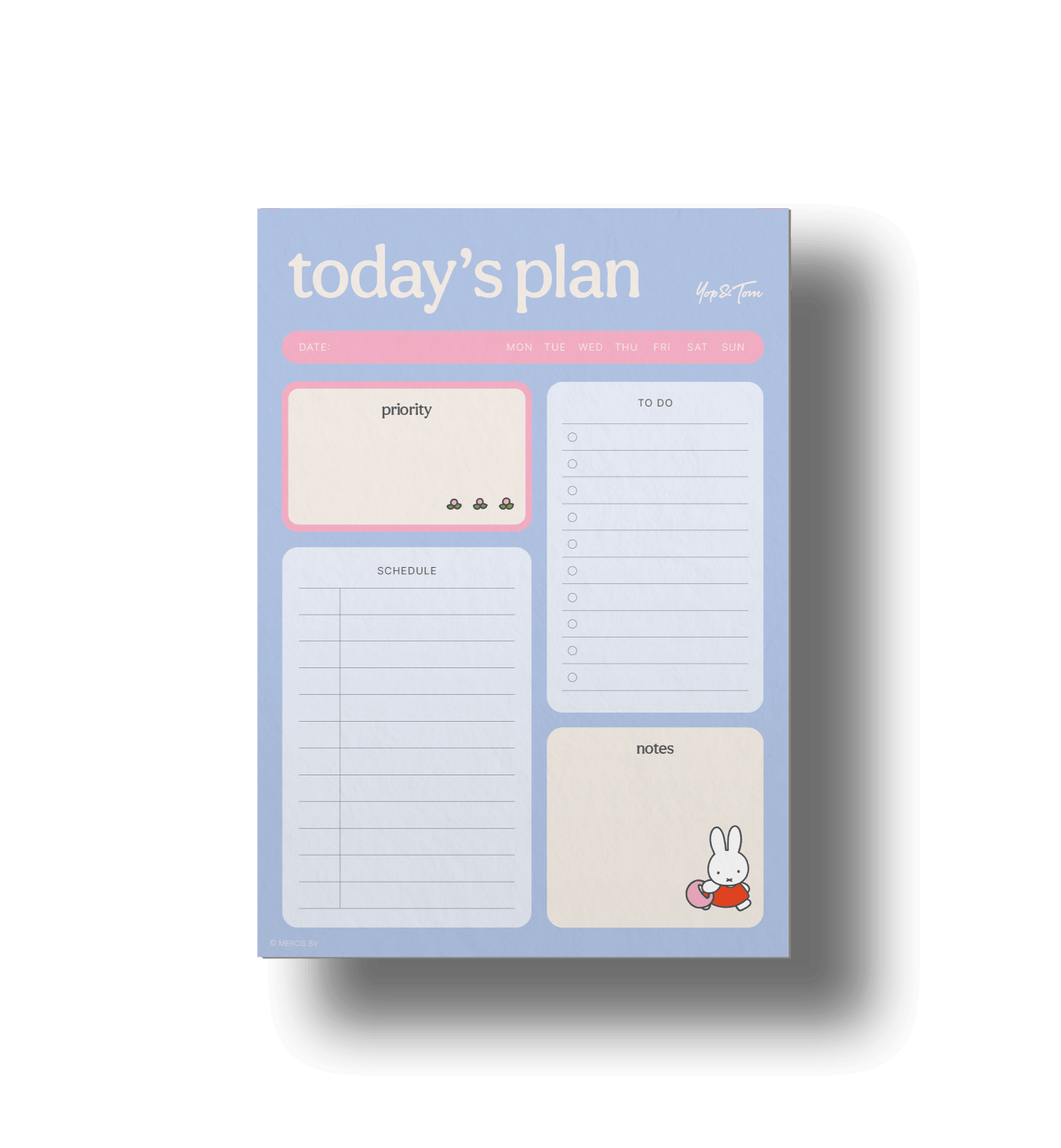Miffy Tear Off Today's Plans A5