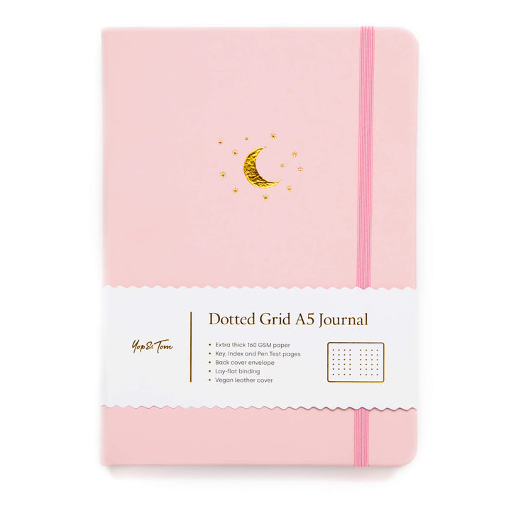 main image blush pink moon and star journal