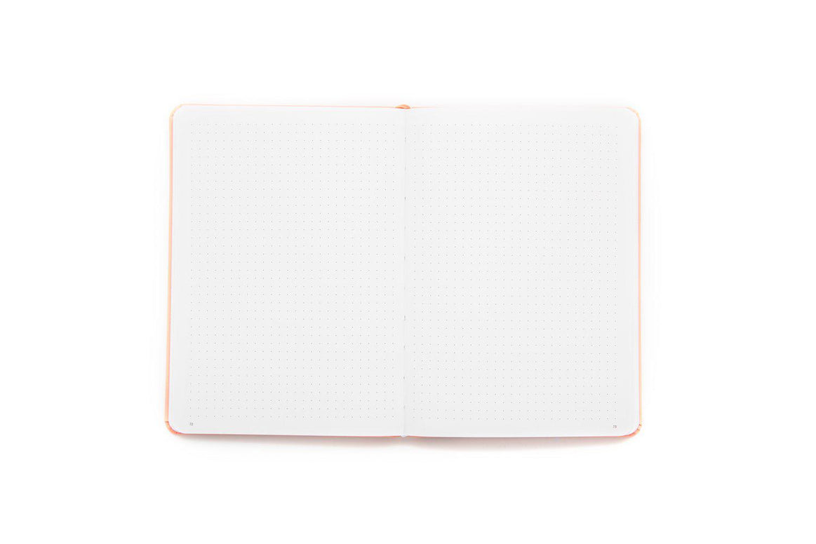 Yop & Tom dot grid journal opens flat