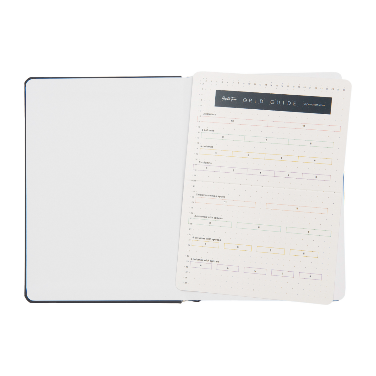 Le Carnet A5 Canvas Dot Grid Pistes Notebook by Papier Tigre