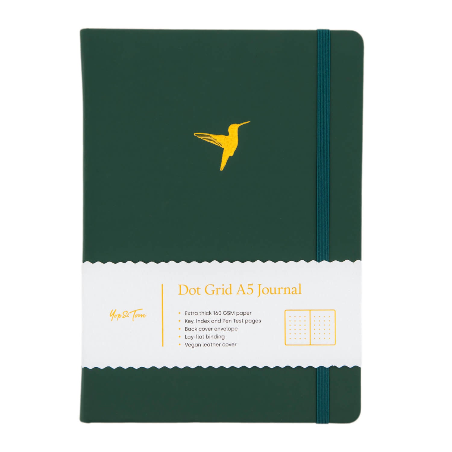 High Quality Paper Open-Flat Lined Dotted Notebook