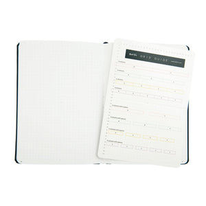 journal with grid guide inside